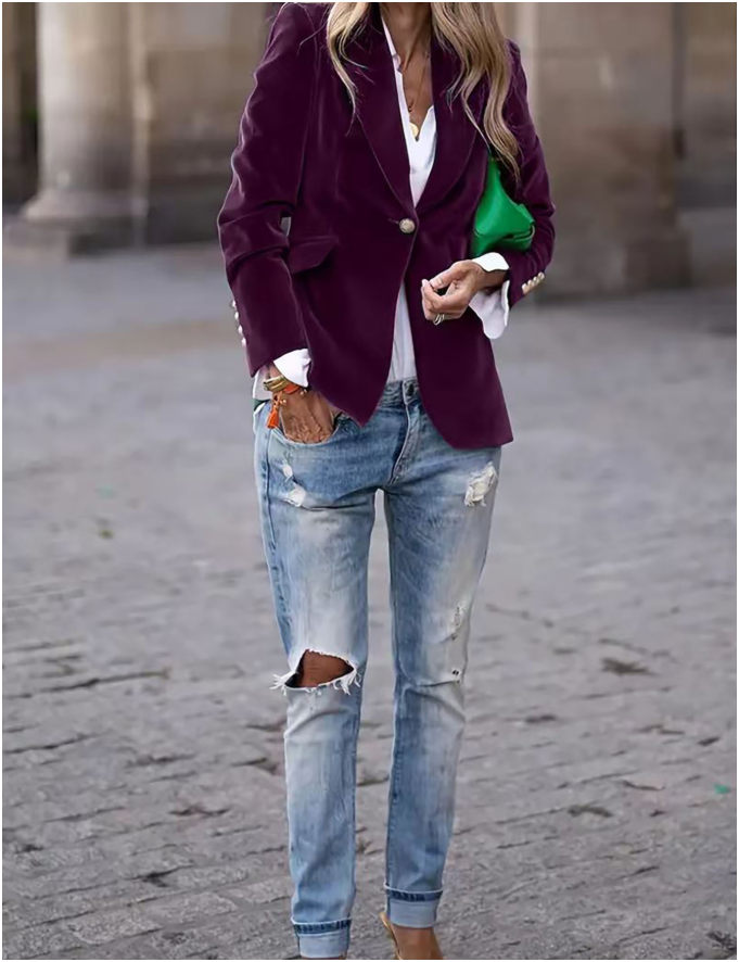 Abbie | Elegant One-Button Blazer