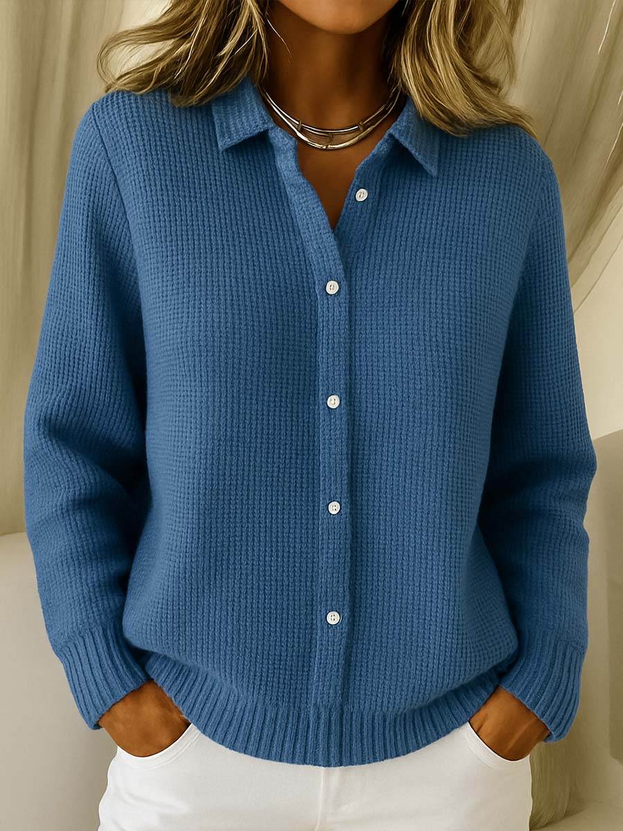 Elise | Classic Knit Button Cardigan